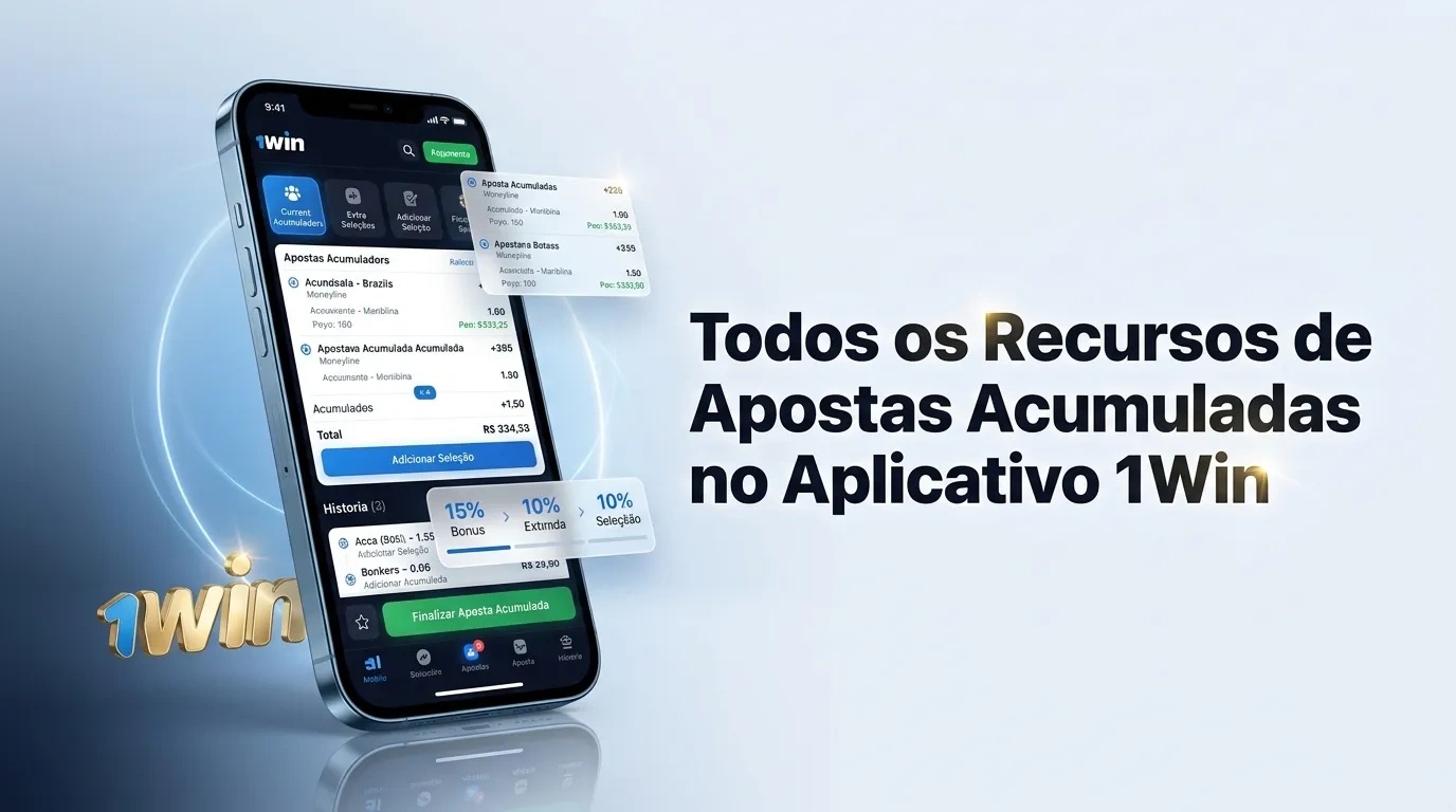 Todos os Recursos de Apostas Acumuladas no Aplicativo 1Win